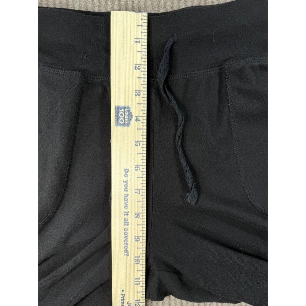 Athletic Works Black Cotton Modal Drawstring Capri Pants L 12-14 - Picture 8 of 8